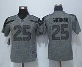 Women Limited Nike Seattle Seahawks #25 Sherman Gray Stitched Gridiron Gray Jersey,baseball caps,new era cap wholesale,wholesale hats